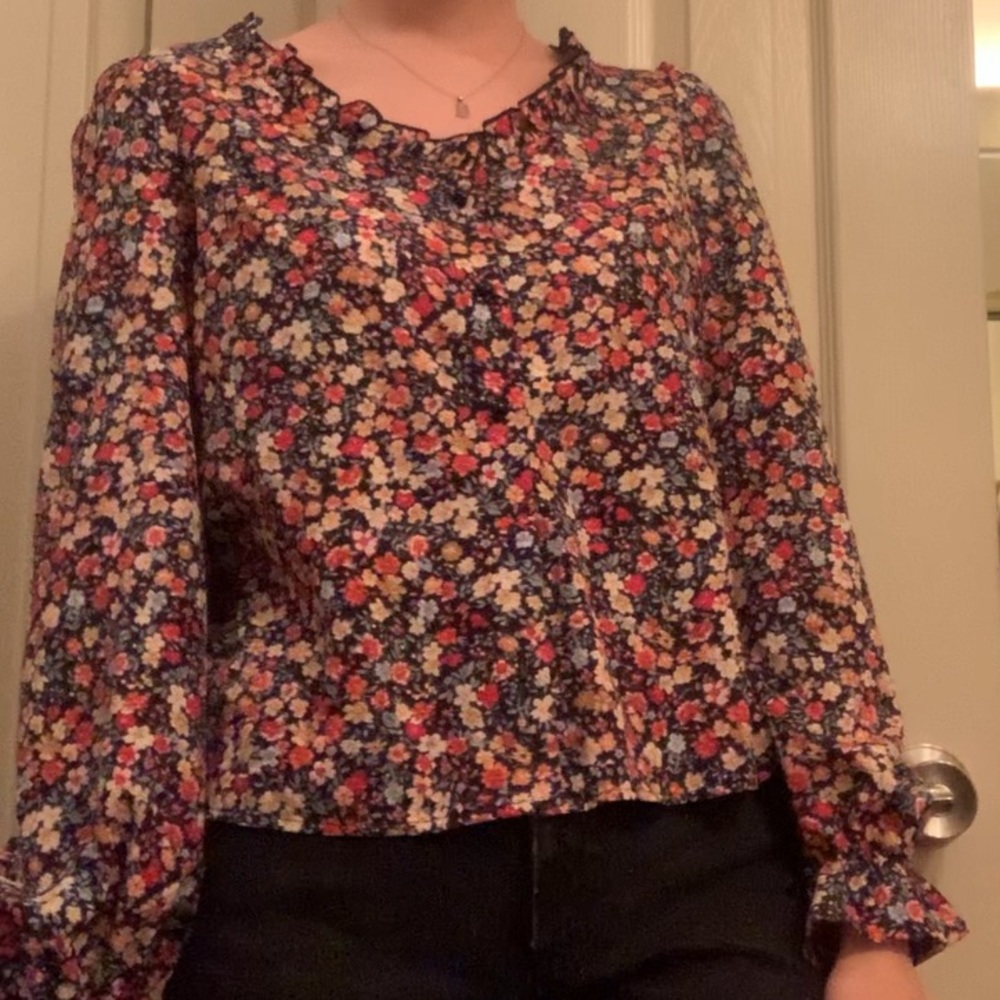 Flowered Dress Shirt